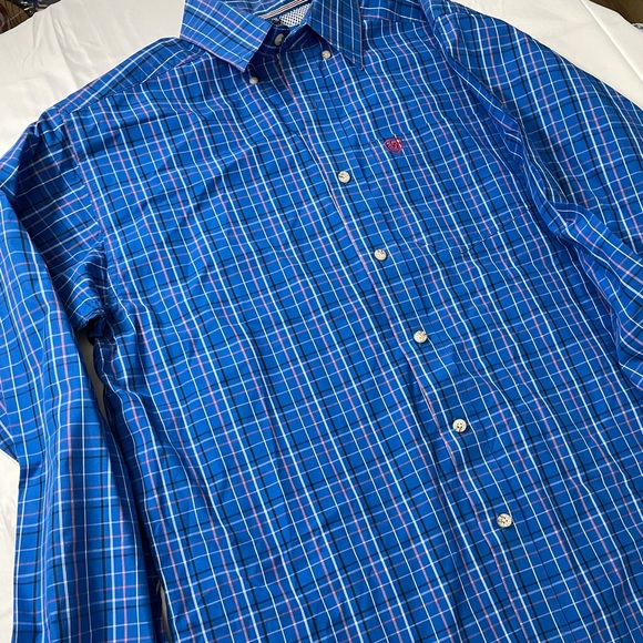Ariat Other - Blue Plaid Ariat Long Sleeve Button Up